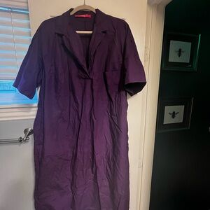 Marina Rinaldi Purple Midi Dress